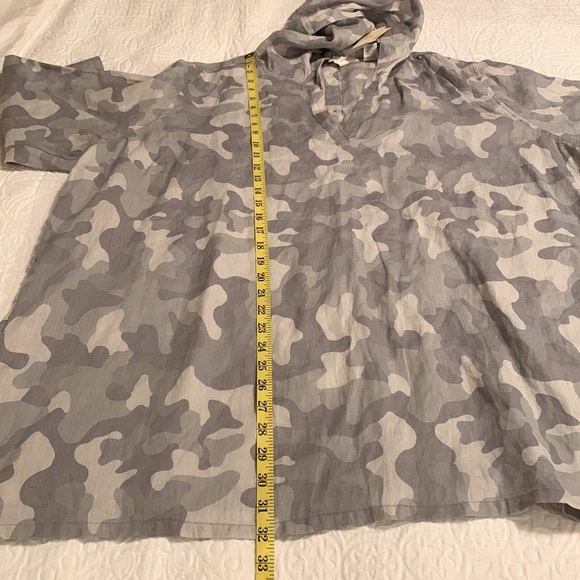 NEW C&C California 100^ Linen Women’s Hooded Short Sleeve Tunic - Picture 14 of 14